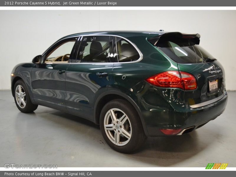 Jet Green Metallic / Luxor Beige 2012 Porsche Cayenne S Hybrid