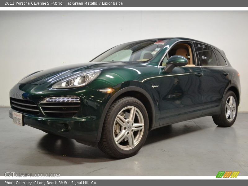 Jet Green Metallic / Luxor Beige 2012 Porsche Cayenne S Hybrid