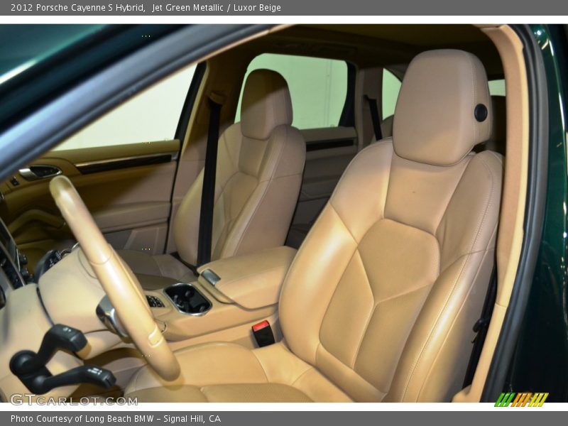 Jet Green Metallic / Luxor Beige 2012 Porsche Cayenne S Hybrid