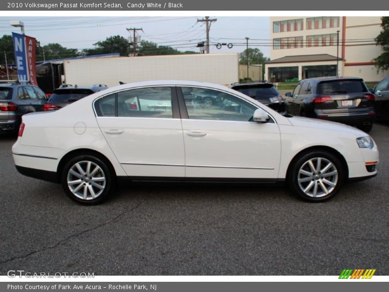 Candy White / Black 2010 Volkswagen Passat Komfort Sedan