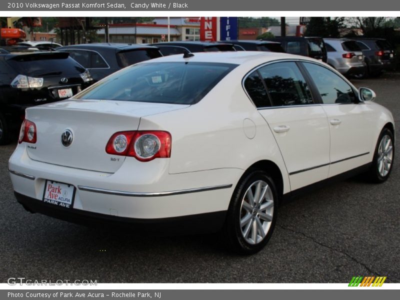 Candy White / Black 2010 Volkswagen Passat Komfort Sedan
