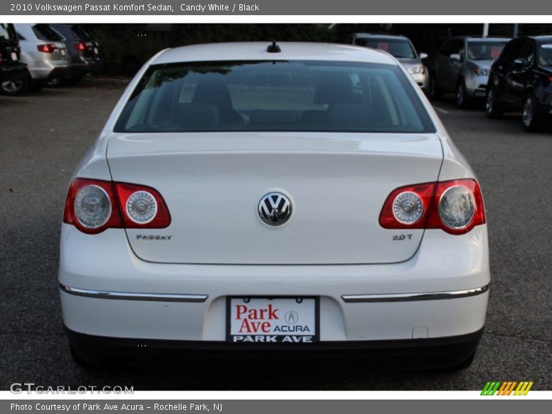 Candy White / Black 2010 Volkswagen Passat Komfort Sedan