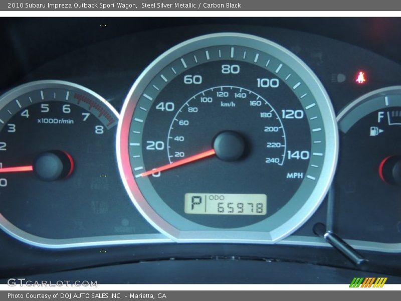 Steel Silver Metallic / Carbon Black 2010 Subaru Impreza Outback Sport Wagon