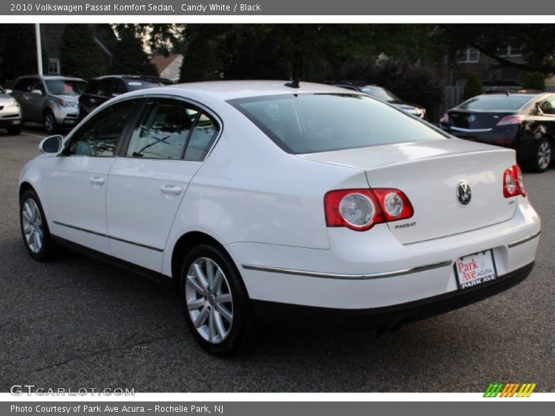Candy White / Black 2010 Volkswagen Passat Komfort Sedan