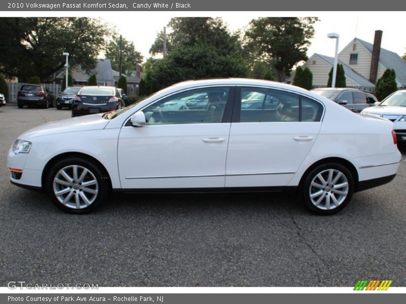 Candy White / Black 2010 Volkswagen Passat Komfort Sedan