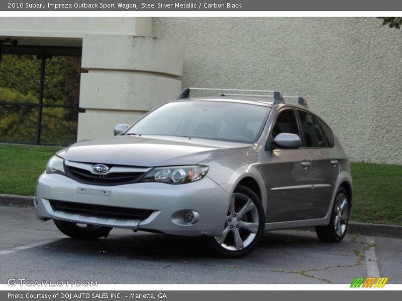 Steel Silver Metallic / Carbon Black 2010 Subaru Impreza Outback Sport Wagon