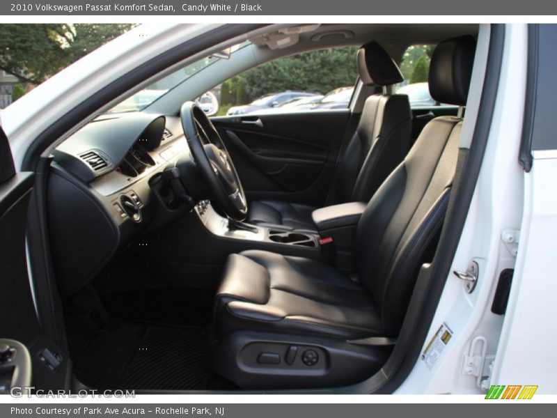 Candy White / Black 2010 Volkswagen Passat Komfort Sedan