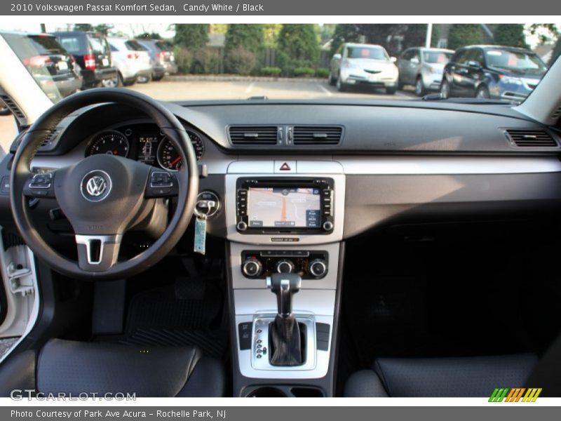 Candy White / Black 2010 Volkswagen Passat Komfort Sedan