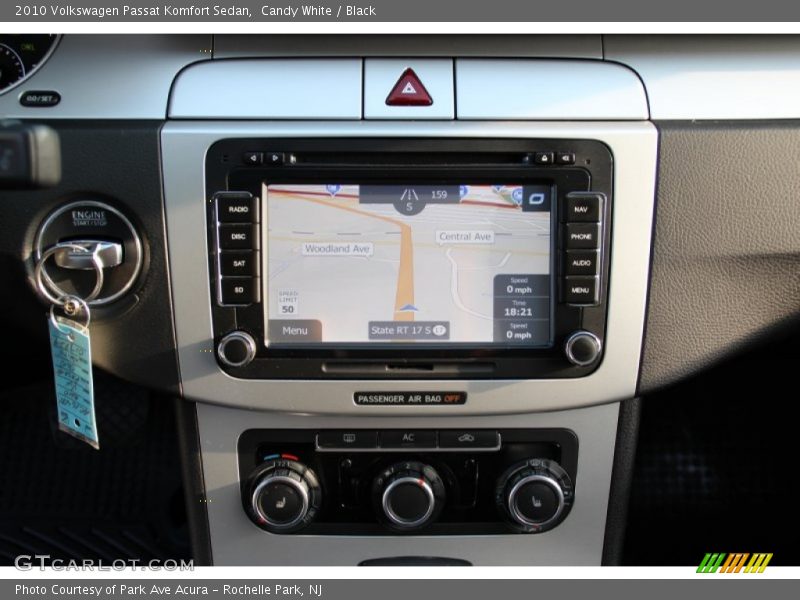 Candy White / Black 2010 Volkswagen Passat Komfort Sedan