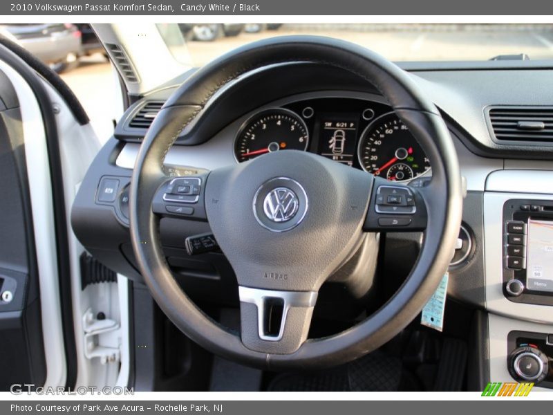 Candy White / Black 2010 Volkswagen Passat Komfort Sedan
