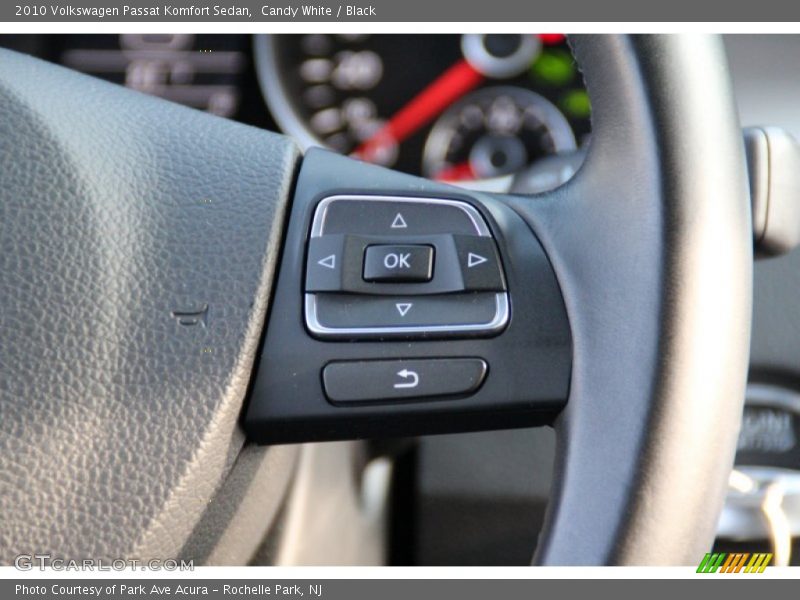 Candy White / Black 2010 Volkswagen Passat Komfort Sedan