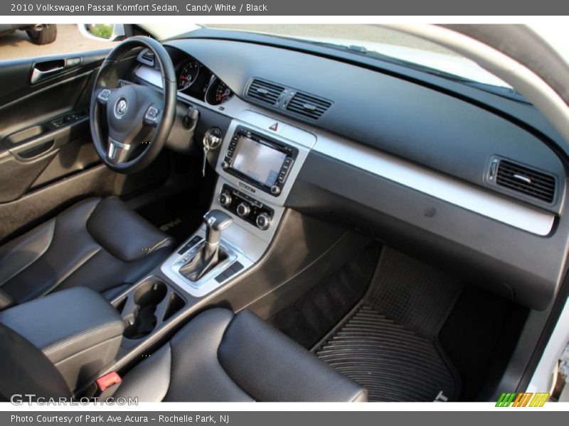 Candy White / Black 2010 Volkswagen Passat Komfort Sedan