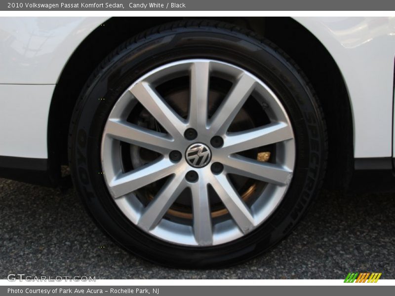 Candy White / Black 2010 Volkswagen Passat Komfort Sedan