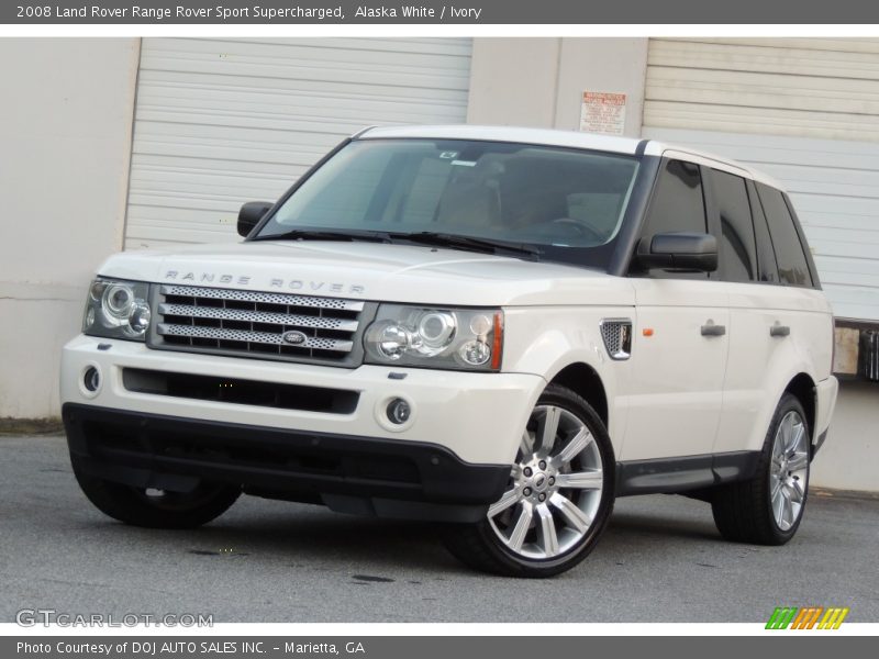 Front 3/4 View of 2008 Range Rover Sport Supercharged