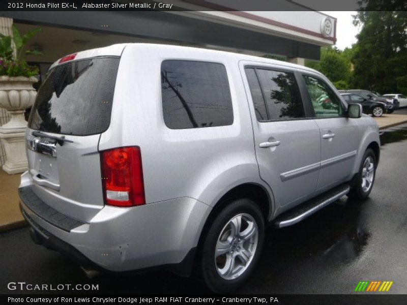 Alabaster Silver Metallic / Gray 2012 Honda Pilot EX-L