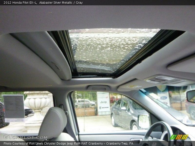 Alabaster Silver Metallic / Gray 2012 Honda Pilot EX-L