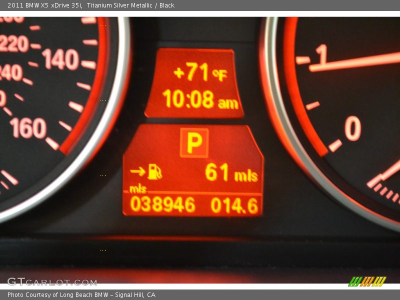 Titanium Silver Metallic / Black 2011 BMW X5 xDrive 35i