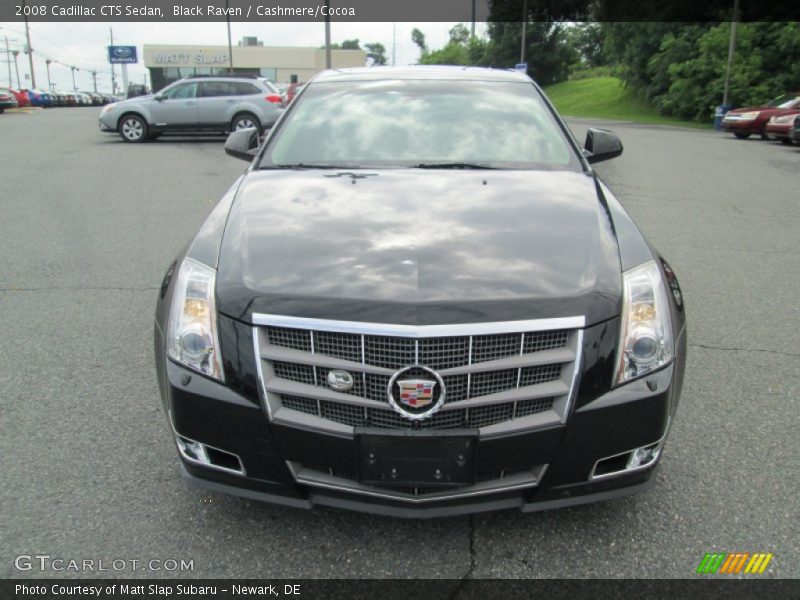 Black Raven / Cashmere/Cocoa 2008 Cadillac CTS Sedan