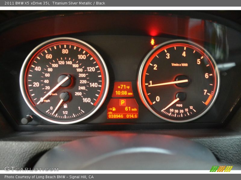 Titanium Silver Metallic / Black 2011 BMW X5 xDrive 35i