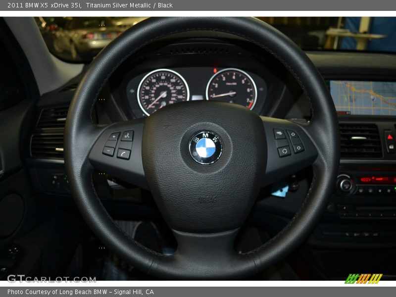Titanium Silver Metallic / Black 2011 BMW X5 xDrive 35i
