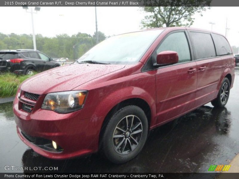 Deep Cherry Red Crystal Pearl / R/T Black 2015 Dodge Grand Caravan R/T
