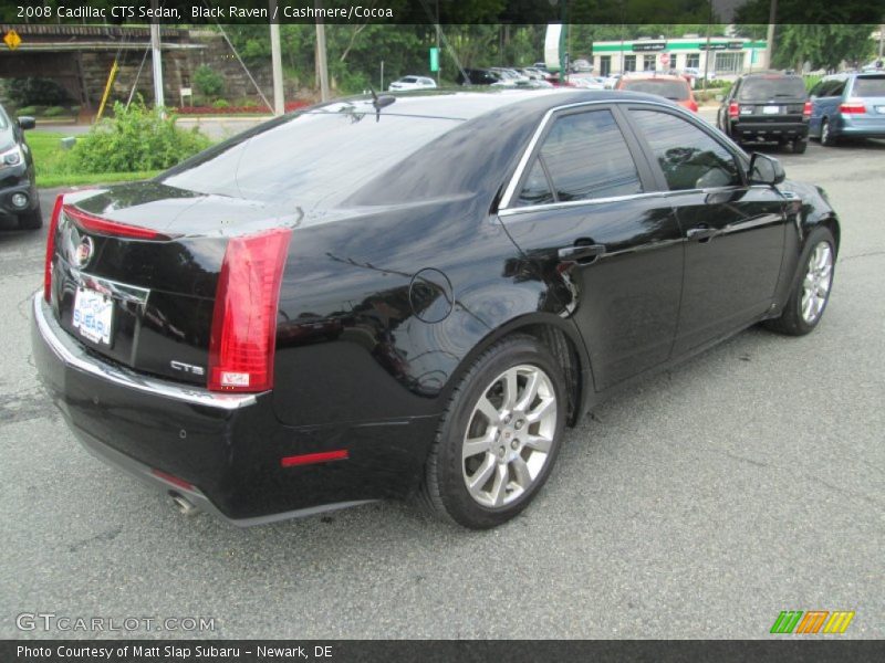 Black Raven / Cashmere/Cocoa 2008 Cadillac CTS Sedan