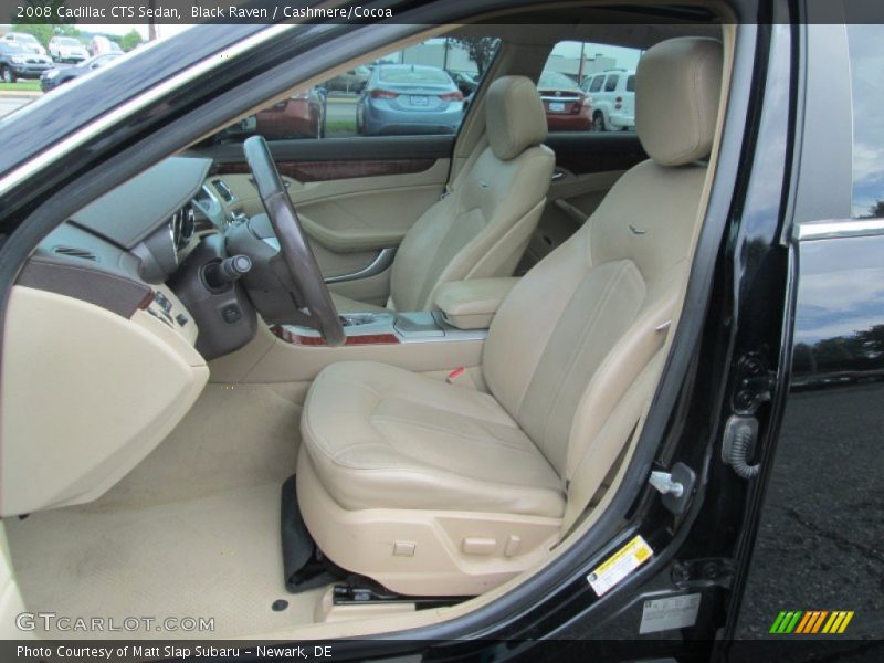 Black Raven / Cashmere/Cocoa 2008 Cadillac CTS Sedan