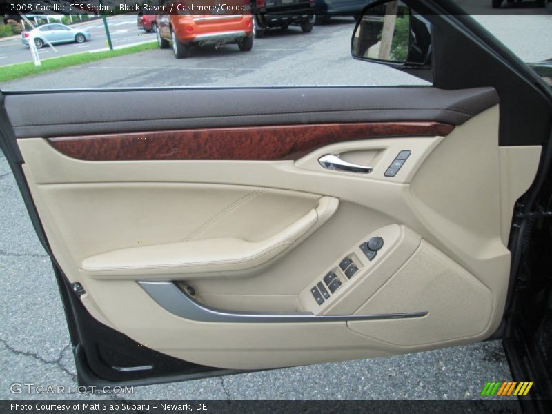 Black Raven / Cashmere/Cocoa 2008 Cadillac CTS Sedan