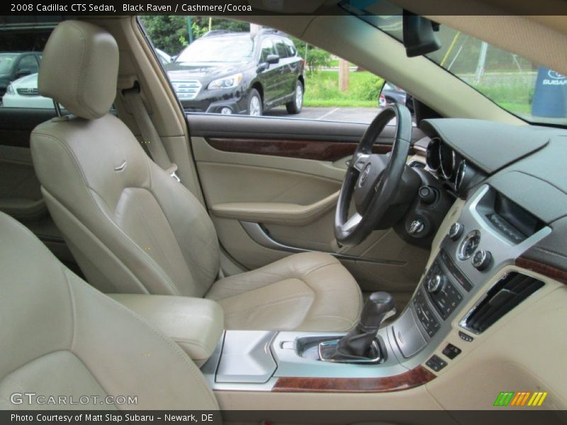 Black Raven / Cashmere/Cocoa 2008 Cadillac CTS Sedan