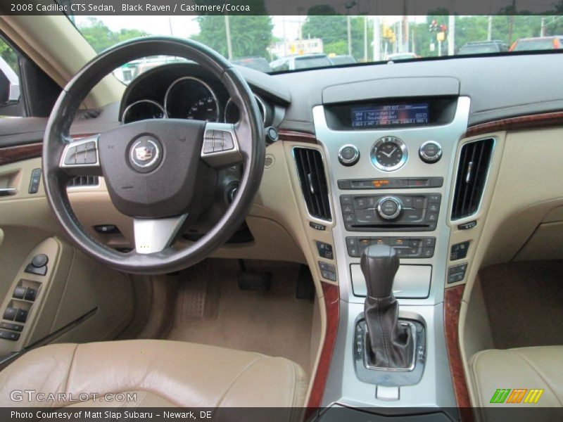 Black Raven / Cashmere/Cocoa 2008 Cadillac CTS Sedan