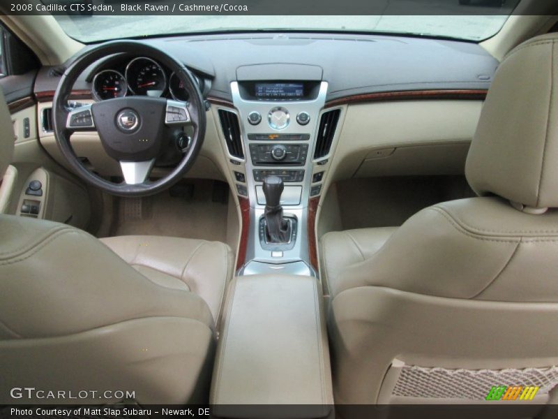 Black Raven / Cashmere/Cocoa 2008 Cadillac CTS Sedan