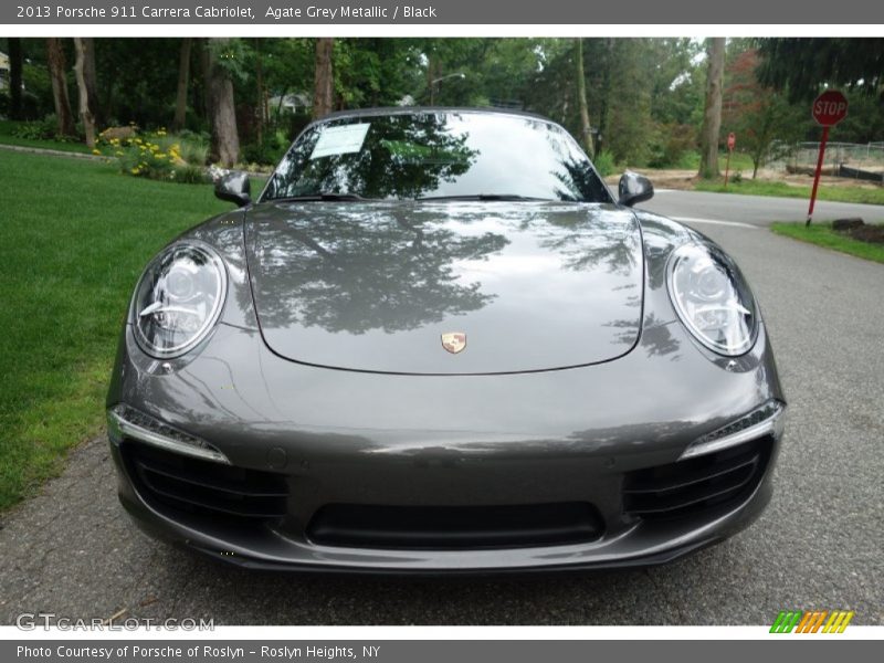 Agate Grey Metallic / Black 2013 Porsche 911 Carrera Cabriolet