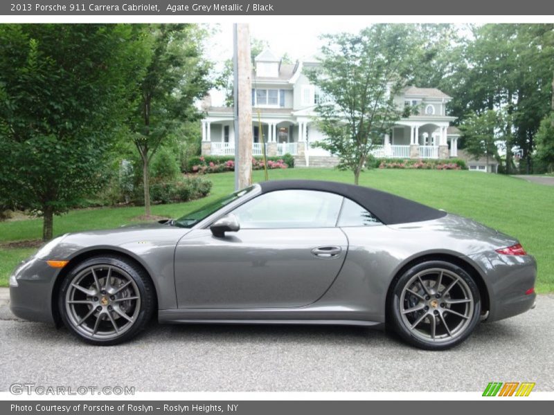 Agate Grey Metallic / Black 2013 Porsche 911 Carrera Cabriolet