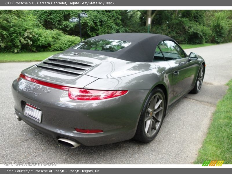 Agate Grey Metallic / Black 2013 Porsche 911 Carrera Cabriolet