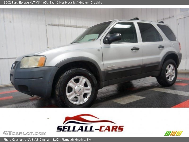 Satin Silver Metallic / Medium Graphite 2002 Ford Escape XLT V6 4WD