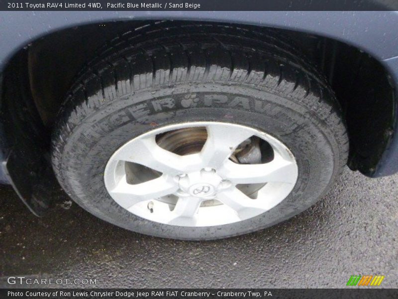 Pacific Blue Metallic / Sand Beige 2011 Toyota RAV4 Limited 4WD