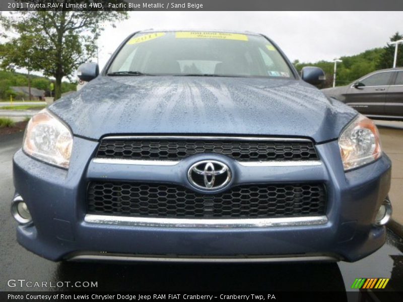 Pacific Blue Metallic / Sand Beige 2011 Toyota RAV4 Limited 4WD
