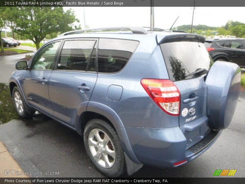 Pacific Blue Metallic / Sand Beige 2011 Toyota RAV4 Limited 4WD