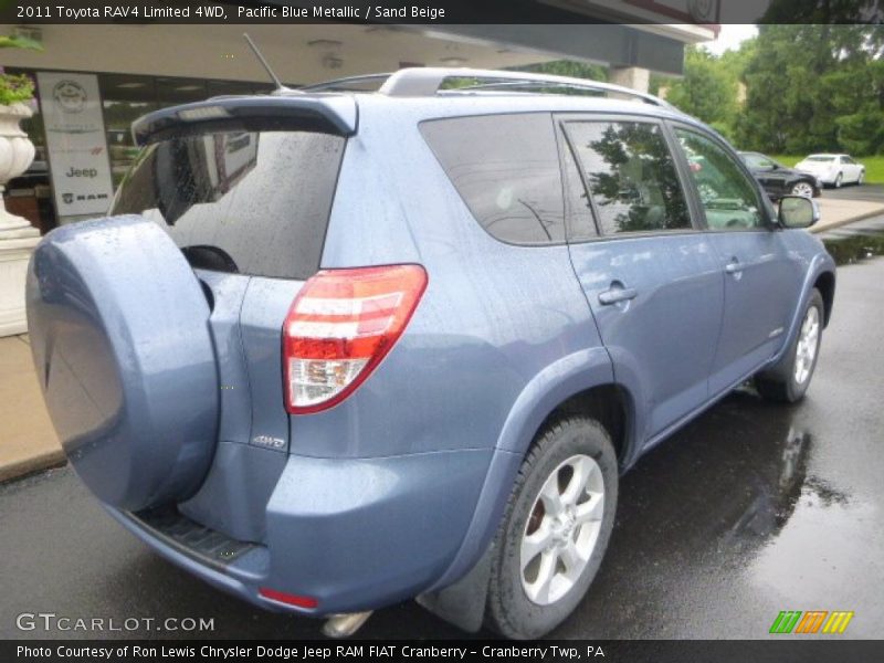 Pacific Blue Metallic / Sand Beige 2011 Toyota RAV4 Limited 4WD