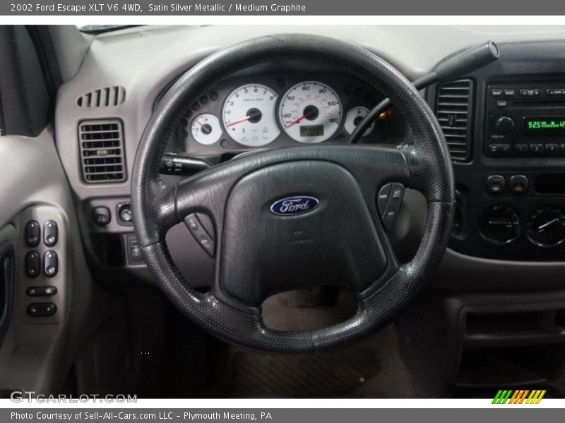 Satin Silver Metallic / Medium Graphite 2002 Ford Escape XLT V6 4WD
