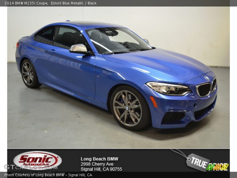 Estoril Blue Metallic / Black 2014 BMW M235i Coupe