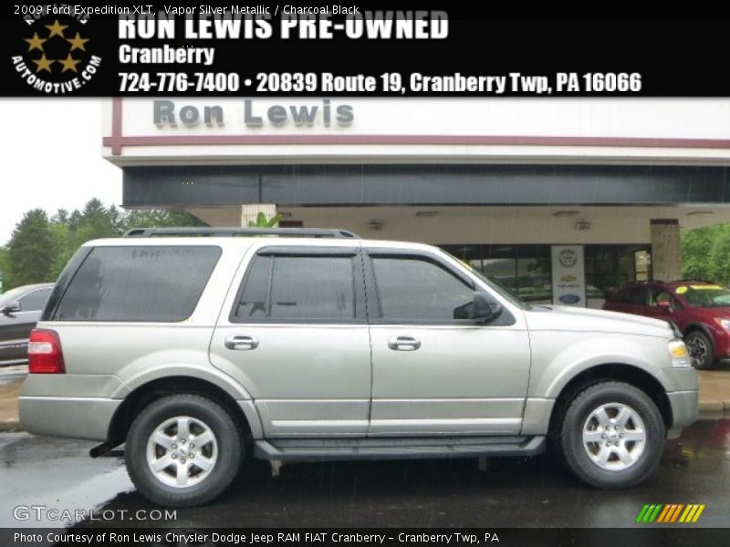 Vapor Silver Metallic / Charcoal Black 2009 Ford Expedition XLT