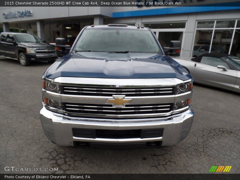 Deep Ocean Blue Metallic / Jet Black/Dark Ash 2015 Chevrolet Silverado 2500HD WT Crew Cab 4x4
