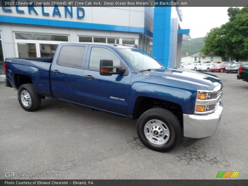 Deep Ocean Blue Metallic / Jet Black/Dark Ash 2015 Chevrolet Silverado 2500HD WT Crew Cab 4x4