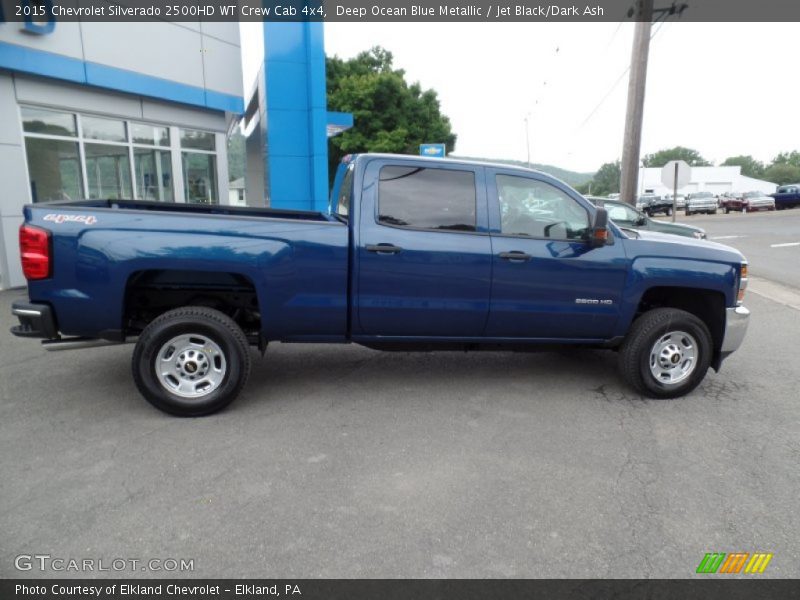 Deep Ocean Blue Metallic / Jet Black/Dark Ash 2015 Chevrolet Silverado 2500HD WT Crew Cab 4x4