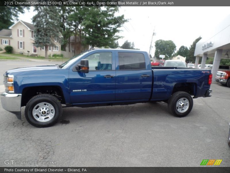 Deep Ocean Blue Metallic / Jet Black/Dark Ash 2015 Chevrolet Silverado 2500HD WT Crew Cab 4x4