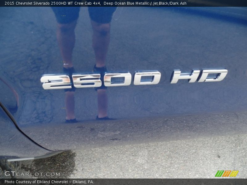 Deep Ocean Blue Metallic / Jet Black/Dark Ash 2015 Chevrolet Silverado 2500HD WT Crew Cab 4x4