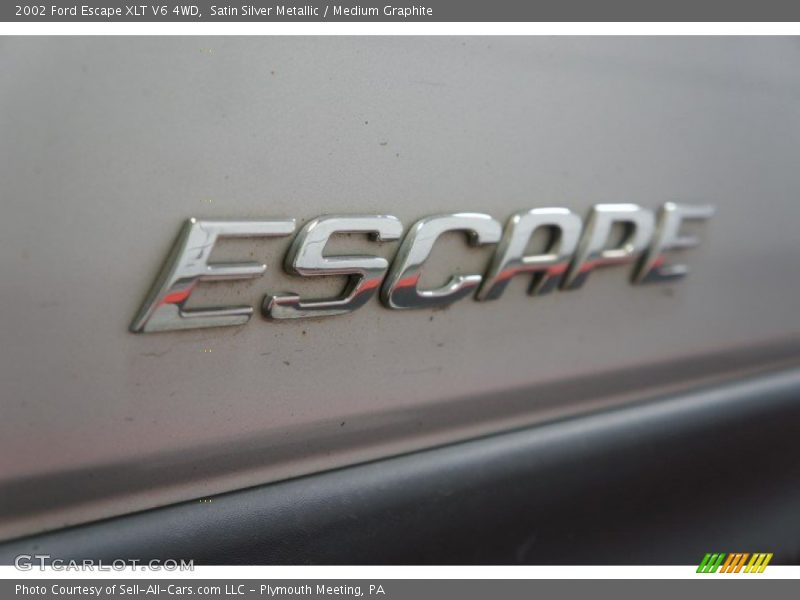 Satin Silver Metallic / Medium Graphite 2002 Ford Escape XLT V6 4WD