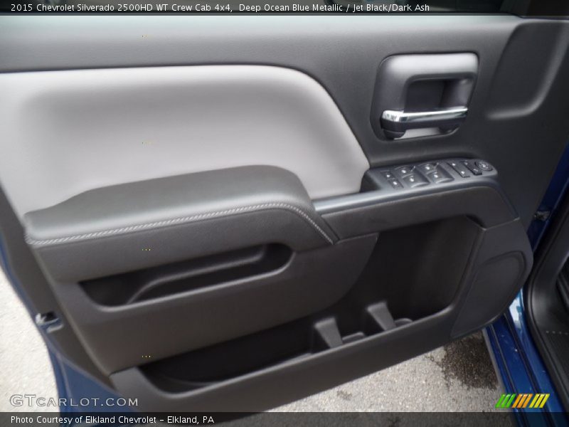 Deep Ocean Blue Metallic / Jet Black/Dark Ash 2015 Chevrolet Silverado 2500HD WT Crew Cab 4x4