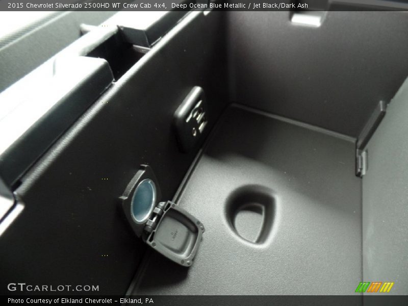 Deep Ocean Blue Metallic / Jet Black/Dark Ash 2015 Chevrolet Silverado 2500HD WT Crew Cab 4x4